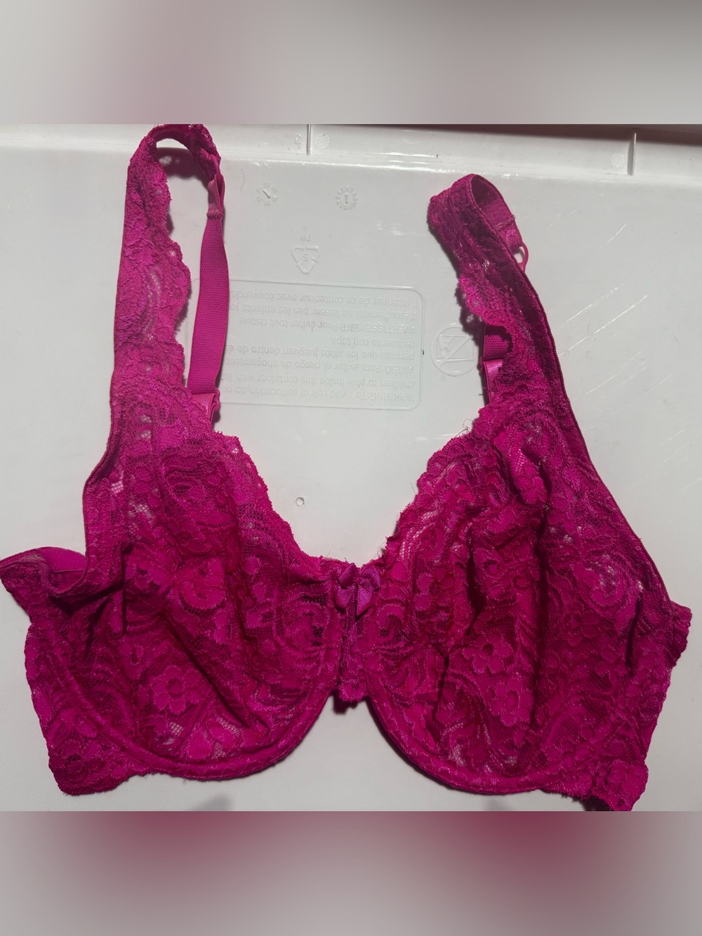 smart & sexy Floral Lace Underwire Bra - Fuchsia